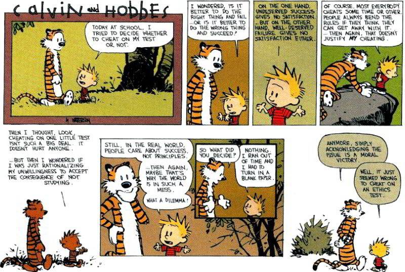 Rationalizations Cartoon- Calvin and Hobbes